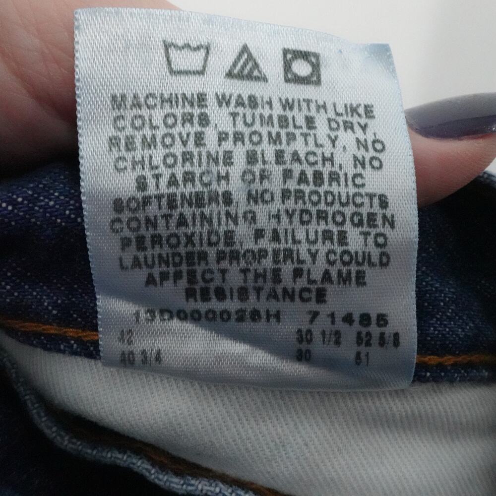 Wrangler Jeans Mens 40x30 Blue Riggs Workwear FR3W050 Flame Resistant Work - Picture 13 of 14